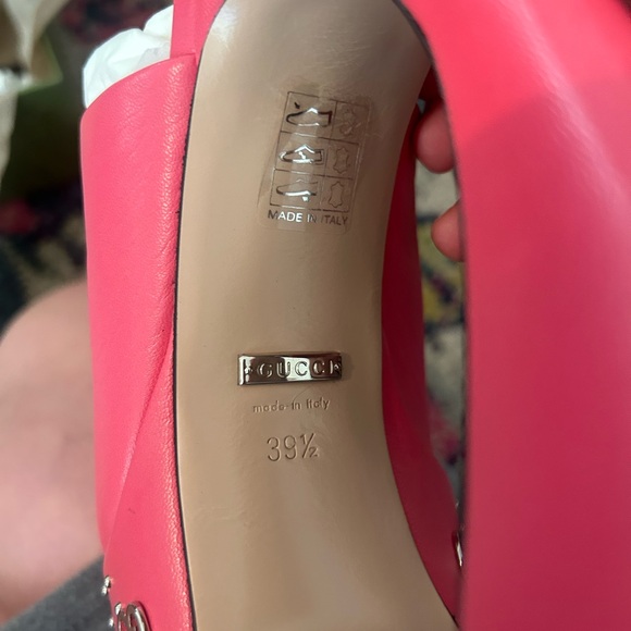 Gucci rhodamine pink heels worn once size womens 9 - Picture 6 of 8